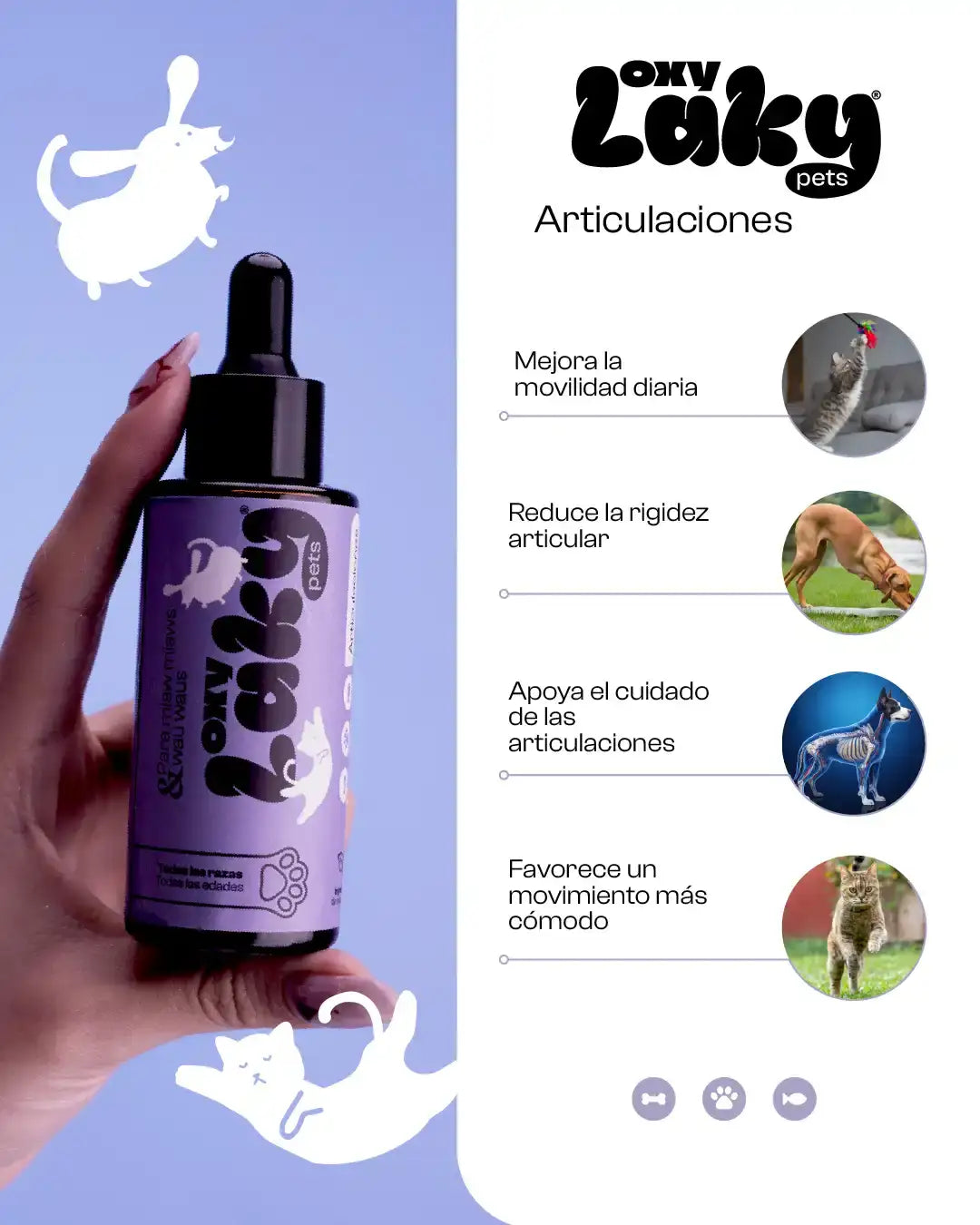 Oxy laky™ Pets- Sistema Homeopático de Longevidad kit 360º