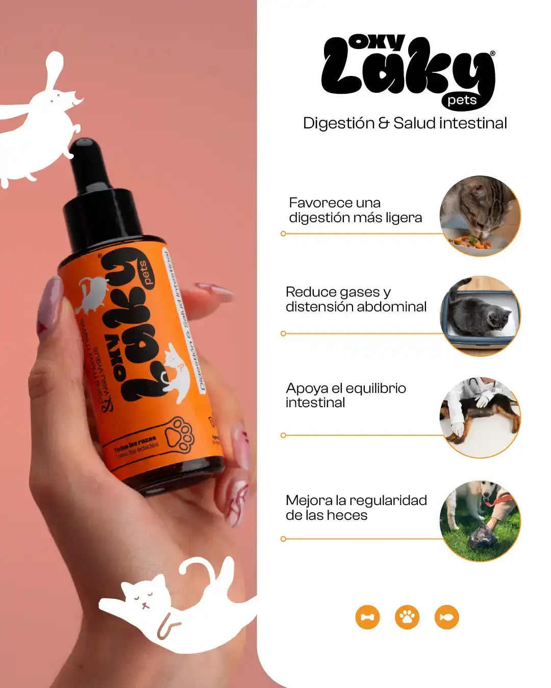 Oxy laky™ Pets- Sistema Homeopático de Longevidad kit 360º